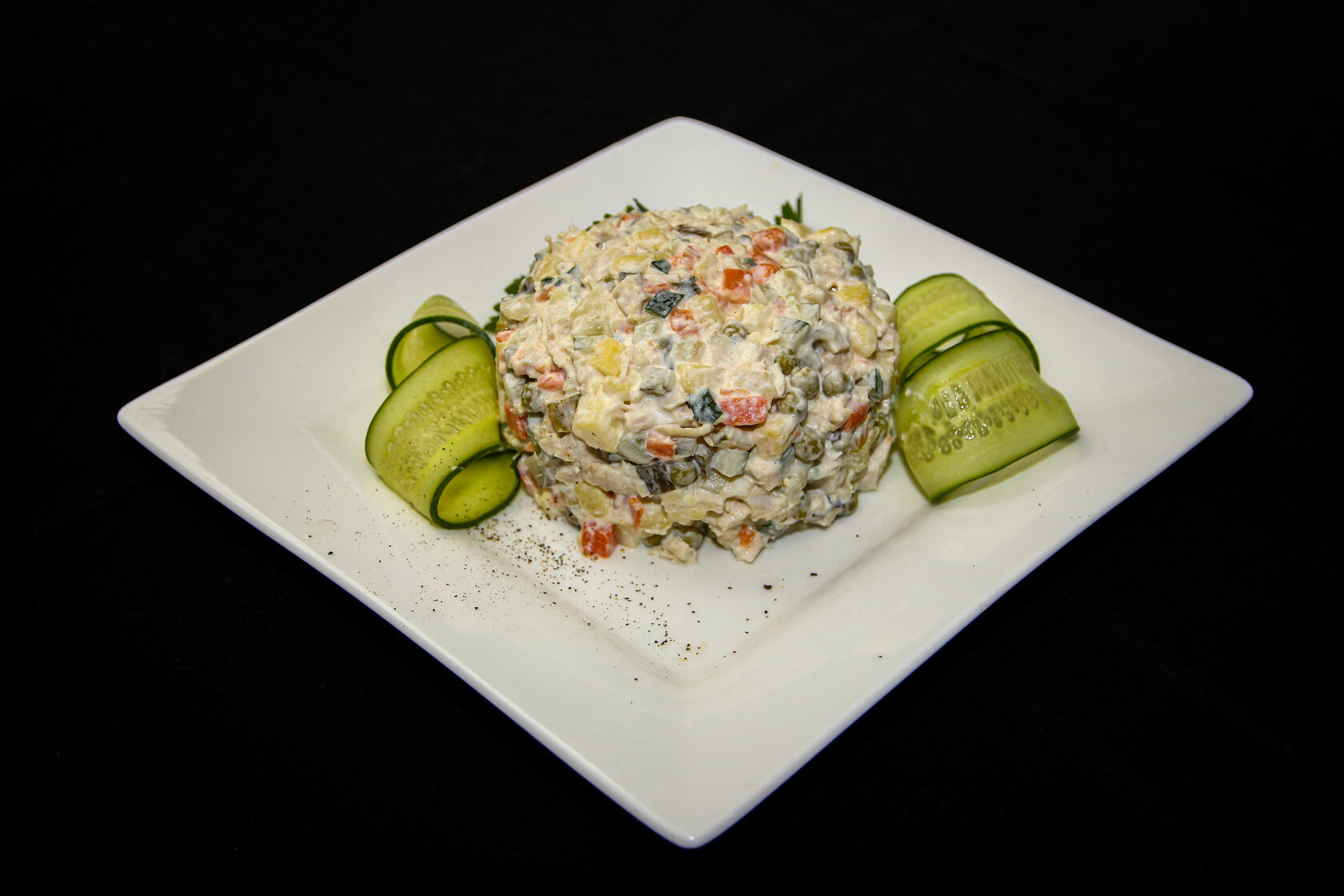 Оливье с цыпленком<br>