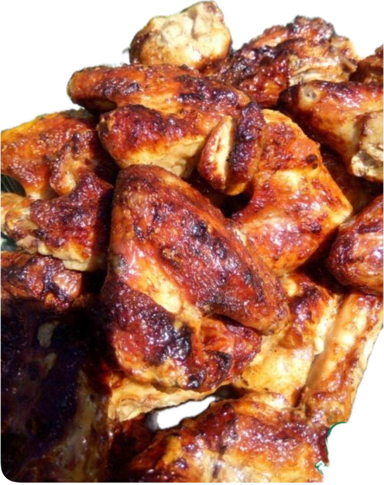 Куриные крылышки, приготовленные на мангале<br>